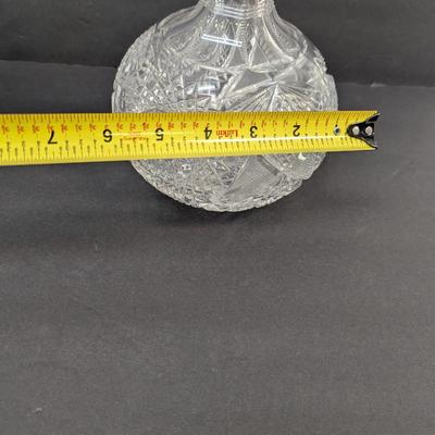 American Carafe Hand Cut Glass Wine/Liquor Decanter