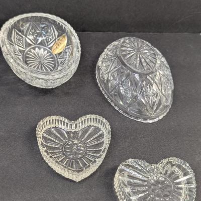 Assortment Of Glass Trinket Boxes