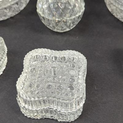 Assortment Of Glass Trinket Boxes