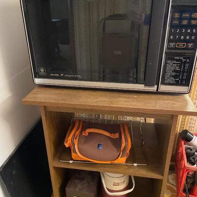 Vintage microwave and stand