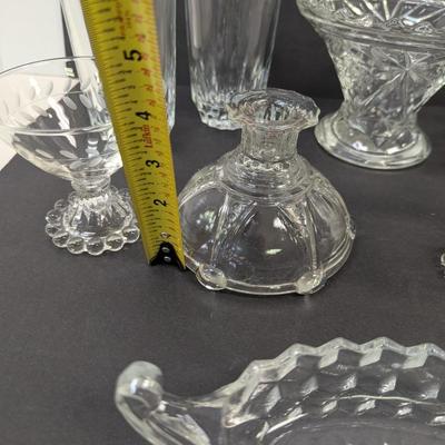 Assortment Of Clear Glass/Crystal Dishes #63