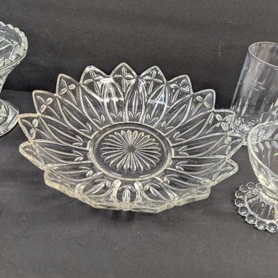 Assortment Of Clear Glass/Crystal Dishes #63