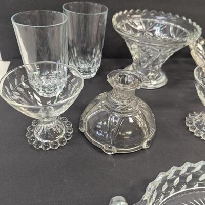 Assortment Of Clear Glass/Crystal Dishes #63