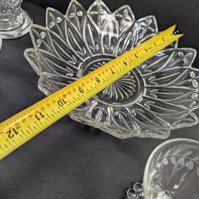 Assortment Of Clear Glass/Crystal Dishes #63