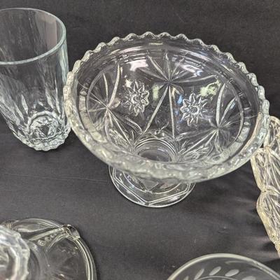 Assortment Of Clear Glass/Crystal Dishes #63