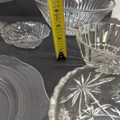 Assortment Of Clear Glass/Crystal Dishes #64