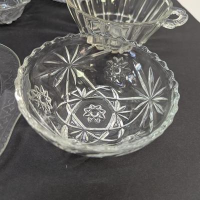 Assortment Of Clear Glass/Crystal Dishes #64