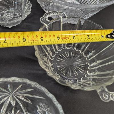 Assortment Of Clear Glass/Crystal Dishes #64