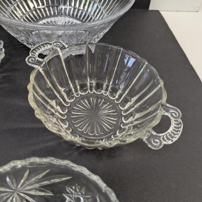 Assortment Of Clear Glass/Crystal Dishes #64