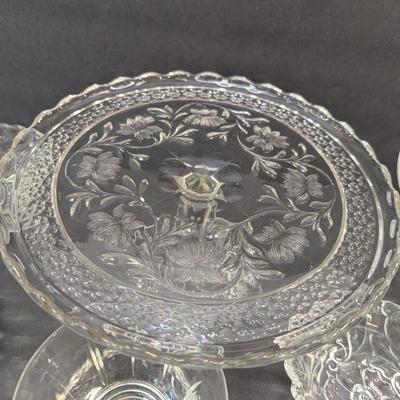 Assortment Of Clear Glass/Crystal Dishes #64
