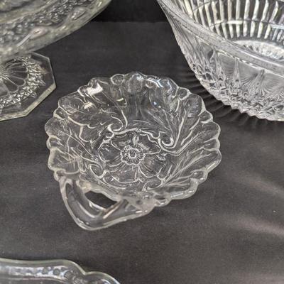 Assortment Of Clear Glass/Crystal Dishes #64