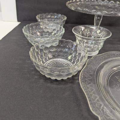 Assortment Of Clear Glass/Crystal Dishes #64