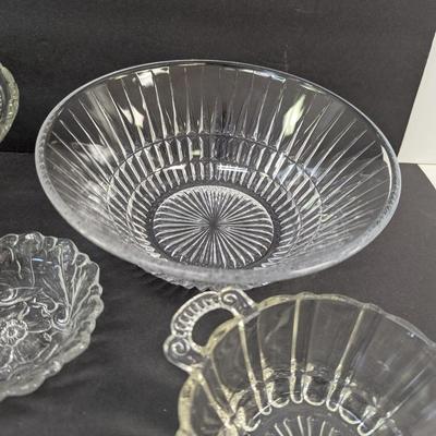 Assortment Of Clear Glass/Crystal Dishes #64