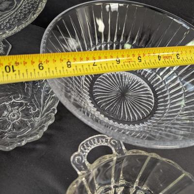 Assortment Of Clear Glass/Crystal Dishes #64