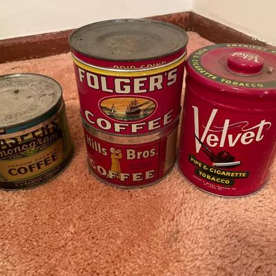 Vintage cans