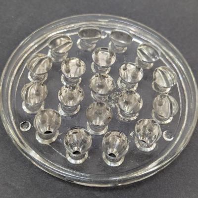 Vintage Clear Glass Flower Frogs