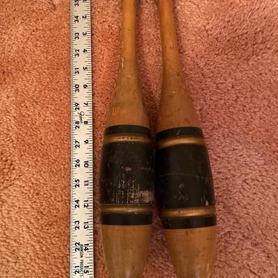 Vintage juggling pins