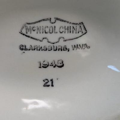 Vintage Glass & Pottery Home/Kitchen McNicol China McCoy Mug Decor Crown Classics Crown Whitehall Porcelain 16k Gold Trim Japan