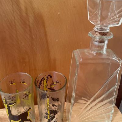 Decanter and glasses