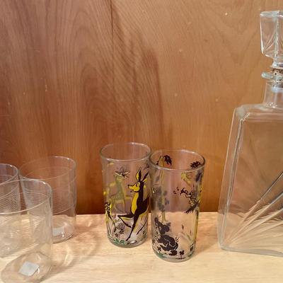 Decanter and glasses