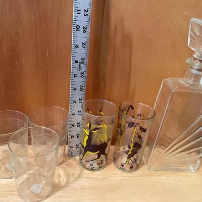 Decanter and glasses