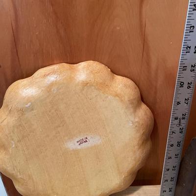 Vintage clock and Japan wood tray