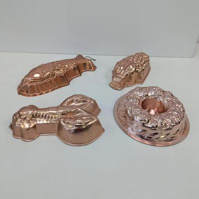 Copper Jelly Molds