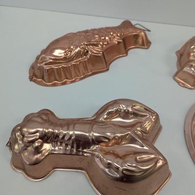 Copper Jelly Molds