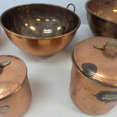 Copper Bowls & Canisters