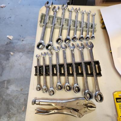 GearWrench Ratcheting Wrench Set, SAE and Metric & Vise Grip