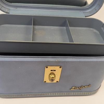 Mid Century Starfrost Baltimore Luggage Hard Sided Makeup Carry On