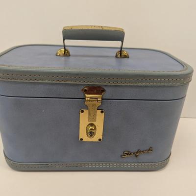 Mid Century Starfrost Baltimore Luggage Hard Sided Makeup Carry On