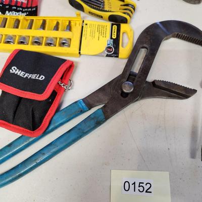 Tool lot Hex Keys, Pliers, Channel Locks, Adjustable Wrench and more