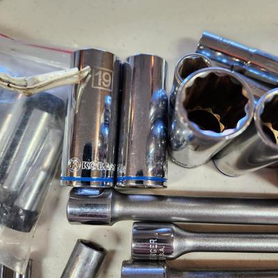 Tool Lot S-K Metric Box Wrench , Craftsman , Huskey , Sockets