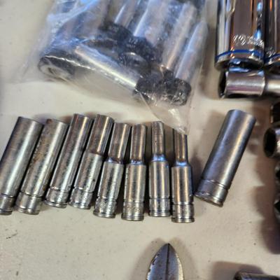 Tool Lot S-K Metric Box Wrench , Craftsman , Huskey , Sockets