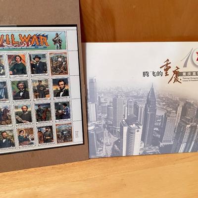 Civil War and Asian stamps