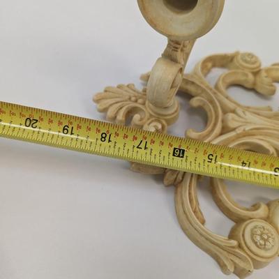 Vintage Syroco Gold Roco 3 Arm Wall Decor