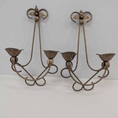 Copper Candle Sconces