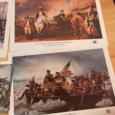 Washington and Columbus stamps