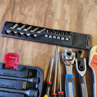 Lot of Tools Huskey Stanley Wrenches , Chisels