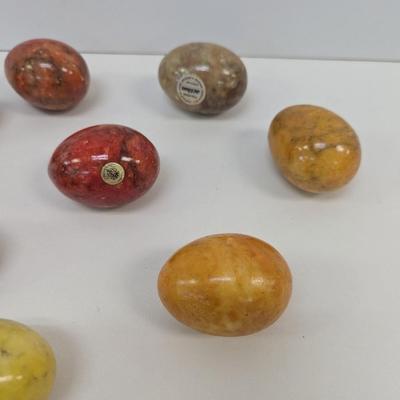 Made In Italy Genuine Alabaster Eggs & House Of Goebel Eggs