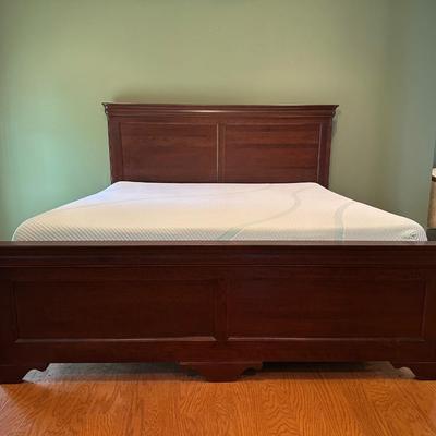 King Size Bed Frame with Tempur-pedic Mattress