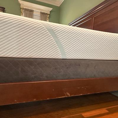 King Size Bed Frame with Tempur-pedic Mattress