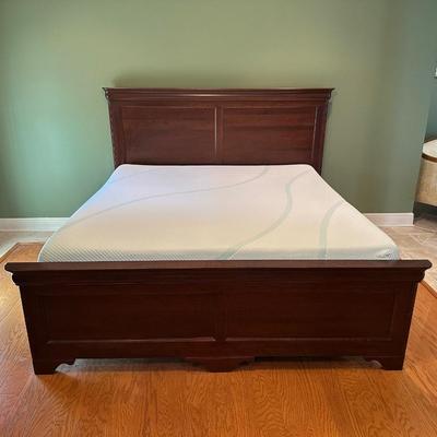 King Size Bed Frame with Tempur-pedic Mattress