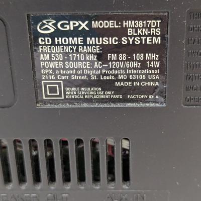 GPX Model HM3819DT CD Home Music System