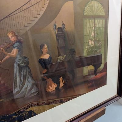 29 1/2" x 25 1/2" R. Brownell McGrew "Morning Melody" Print