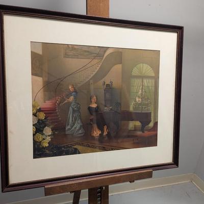 29 1/2" x 25 1/2" R. Brownell McGrew "Morning Melody" Print
