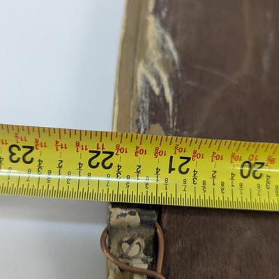 30 1/4" x 21 3/4" Vintage Wood Framed Mirror