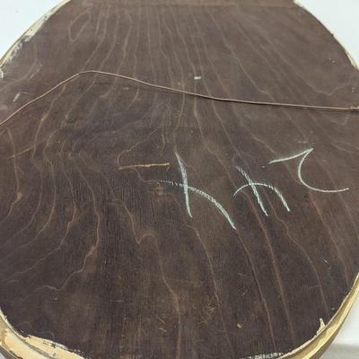 30 1/4" x 21 3/4" Vintage Wood Framed Mirror