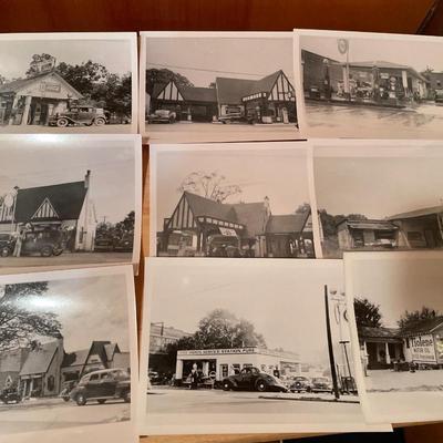 Black & White Photos of gas stations